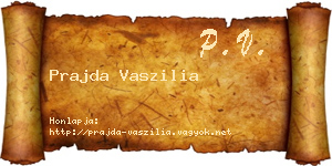 Prajda Vaszilia névjegykártya